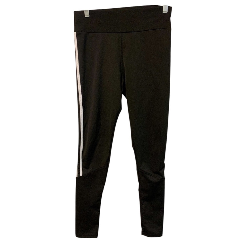 Black Leggings with White Stripes